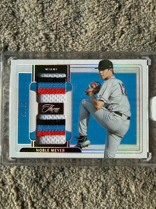 Panini Other - Panini Multi-Color Noble Meyer Baseball Patch Display Card 23/25